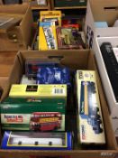 Two boxes of die cast models