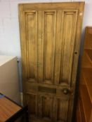 A large old pine door