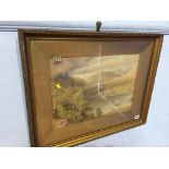 A pair of gilt framed watercolours, 'Windermere' and 'Buttermere' by H. Perry Williams