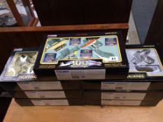 Seven boxed Corgi '100 Years of Flight' and 'Fighting Machines' aeroplanes