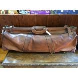 A large leather cricketing bag
