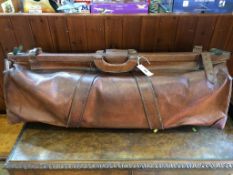 A large leather cricketing bag