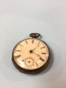 A silver pocket watch