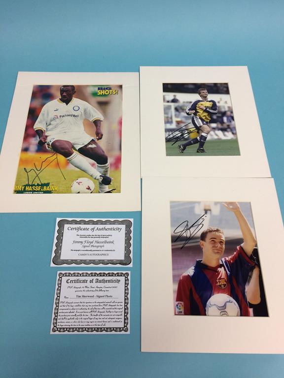 Autographs to include; Marc Overmars, Tim Sherwood, Jimmy Floyd Hasselbaink, David James, Fred - Image 8 of 8