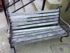 A garden bench