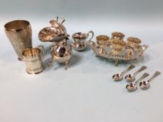 Collection of silver plate