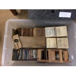 A large collection of Magic Lantern slides