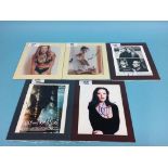 Autographs to include; Melissa Joan Hart, Jamie Lee Curtis, Penelope Cruz, Asia Carrera, Neve