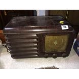 A 1930s Art Deco Bakelite radio