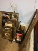 Gilt framed mirrors etc.