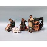 Royal Doulton figures; 'The Master', 'The Laird', 'Owd Willem' etc.