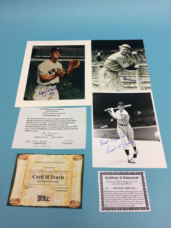 Autographs to include; Cal Ripken, Chuck Tanner, Terry Moore, Gaylord Perry, Don Mueller, Bob Lemon, - Image 2 of 6