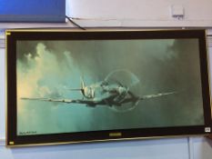 Spitfire', print, 49 x 99cm