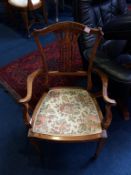 An Edwardian child's carver chair