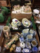 Three boxes of assorted, to include Lilliput Lane