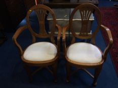 A pair of ship built oak carver chairs, from 'The Empress of Russia'