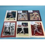 Autographs to include; Jason Kendall, Phil Rizzuto, Don Larsen x 3, Tom Tresh, Oscar Gamble,