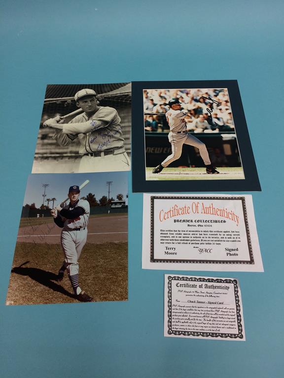 Autographs to include; Cal Ripken, Chuck Tanner, Terry Moore, Gaylord Perry, Don Mueller, Bob Lemon, - Image 6 of 6