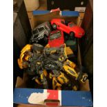 Box of assorted toys