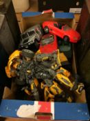 Box of assorted toys