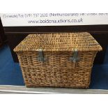 A giant wicker basket, 96 x 60cm