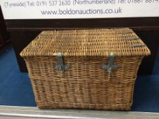 A giant wicker basket, 96 x 60cm