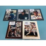 Autographs to include; George Foster, Ray McMillan, Cecil Cooper, Darryl Strawberry, Tom Lasorda,