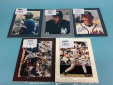 Autographs to include; George Foster, Ray McMillan, Cecil Cooper, Darryl Strawberry, Tom Lasorda,