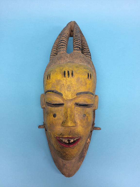 A Baule mask from the Ivory Coast