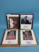 Autographs to include; Jamie George, Mark Spitz, Gwen Torrence, Roger Moore, Leslie Nielson,