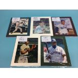 Autographs to include; Cal Ripken, Chuck Tanner, Terry Moore, Gaylord Perry, Don Mueller, Bob Lemon,