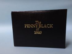 An 1840 Penny Black, in presentation book