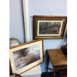 Limited edition print, signed in pencil by Alan B. Hayman, 'Sitting Tight' and another by Mick