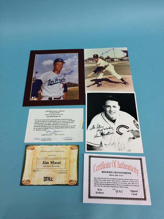 Autographs to include; Cal Ripken, Chuck Tanner, Terry Moore, Gaylord Perry, Don Mueller, Bob Lemon, - Image 5 of 6
