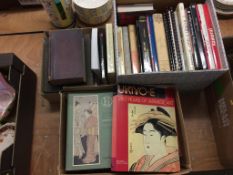 Three boxes of Japanese Art books etc.