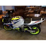 A Suzuki GSX R600 motorbike, registration NR52 BHD, mIleage 22,901 no V5