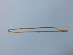 An 18ct gold necklace (stamped 750), weight 10.6g