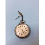 A Birmingham silver pocket watch