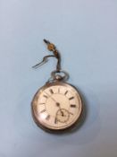 A Birmingham silver pocket watch