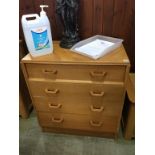 A light oak G Plan Gomme chest of drawers