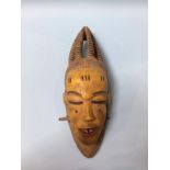 A Baule mask from the Ivory Coast