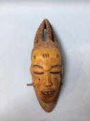 A Baule mask from the Ivory Coast