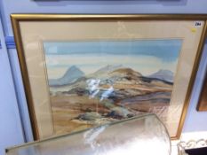 Alistair Anderson, watercolour, signed, 'Highland Landscape', 44 x 55cm