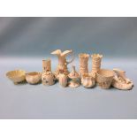 Thirteen pieces of modern Belleek