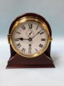 A modern brass Sewills 8 day marine clock