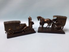 Two boxed Ringtons tea wagons