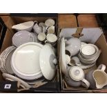 A Doulton and Co. Ltd 'Frost Pine' dinner service