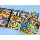 A collection of Marvel Spiderman comics