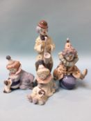 Four boxed Lladro clowns