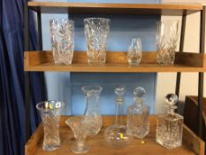 A quantity of cut glassware